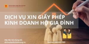 DỊCH VỤ XIN GIẤY PHÉP KINH DOANH HỘ GIA ĐÌNH