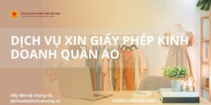 DỊCH VỤ XIN GIẤY PHÉP KINH DOANH QUẦN ÁO