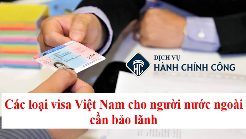 Các loại visa Việt Nam cho người nước ngoài cần bảo lãnh