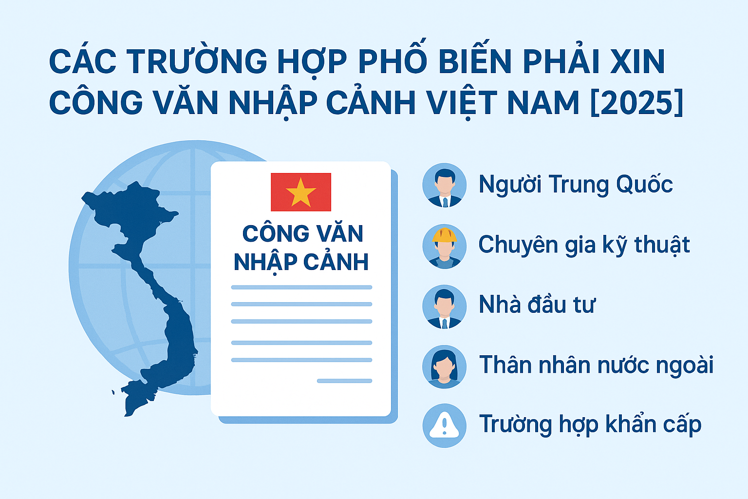 Các trường hợp phổ biến phải xin công văn nhập cảnh Việt Nam