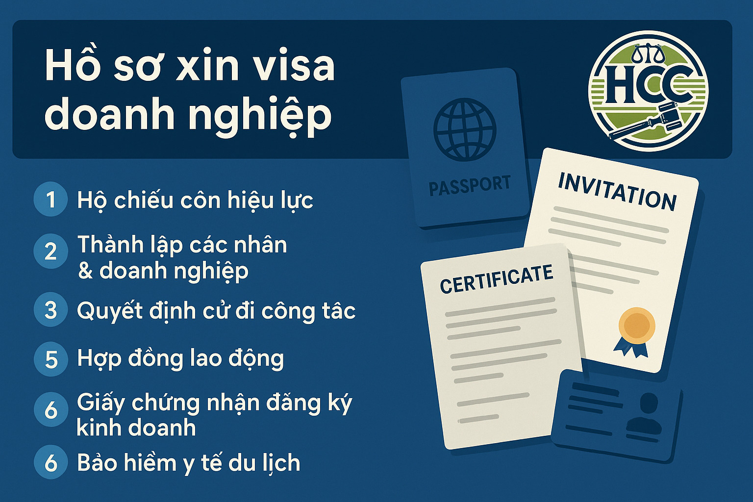 Hồ sơ xin visa công tác cần gì? Những giấy tờ bắt buộc |2025| 2 Hồ sơ xin visa doanh nghiệp