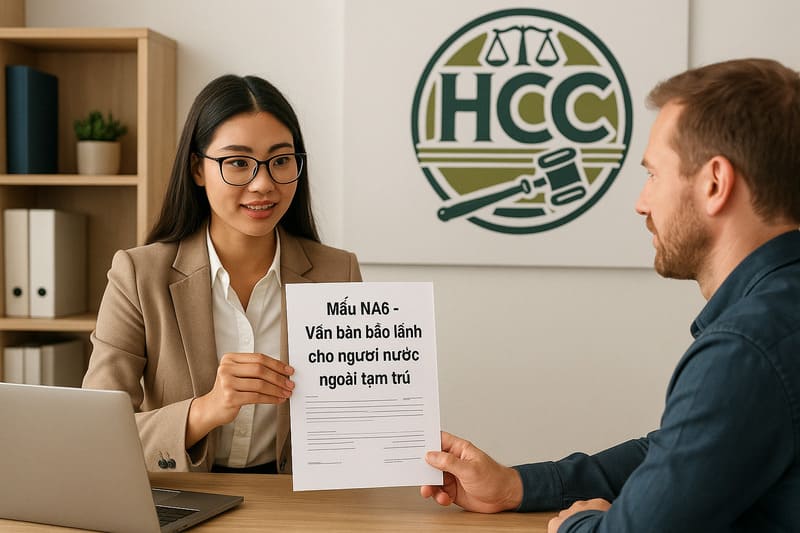 Mẫu NA6 – Văn bản bảo lãnh cho người nước ngoài tạm trú