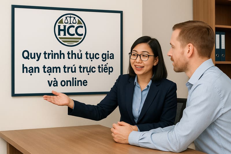 Quy trình thủ tục gia hạn tạm trú trực tiếp và online