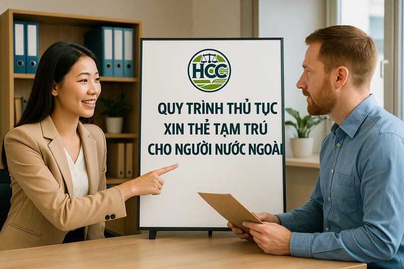 Cấp thẻ tạm trú cho người nước ngoài tại Việt Nam |2025| – Thủ tục, hồ sơ, lệ phí 6 Quy trình thủ tục xin thẻ tạm trú cho người nước ngoài