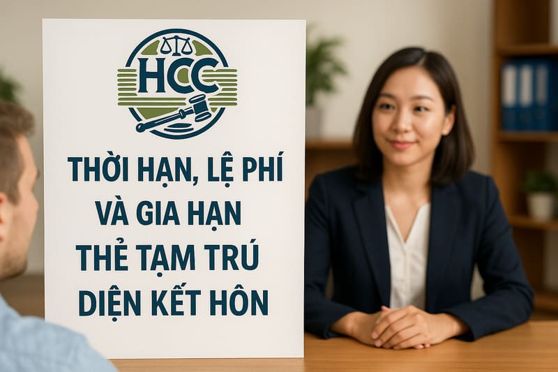 Thẻ tạm trú cho người nước ngoài kết hôn với người Việt Nam: Điều kiện, thủ tục nhập cảnh & cấp thẻ TT |2025| 6 Thời hạn, lệ phí và gia hạn thẻ tạm trú kết hôn