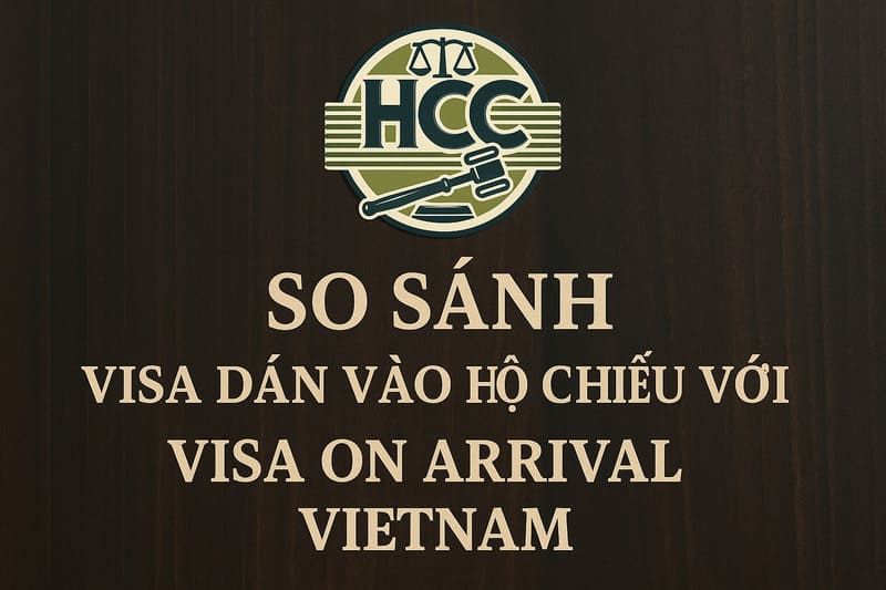 So sánh Visa dán vào hộ chiếu với visa on arrival Vietnam